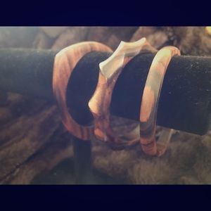 Wooden Bracelet Trio